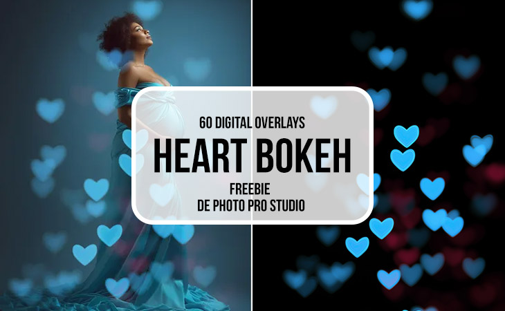 Freebie de février : Heart Bokeh Valentine’s Overlays