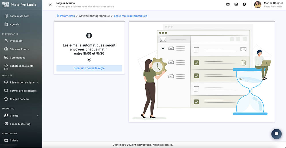 6. Les e-mails automatiques.