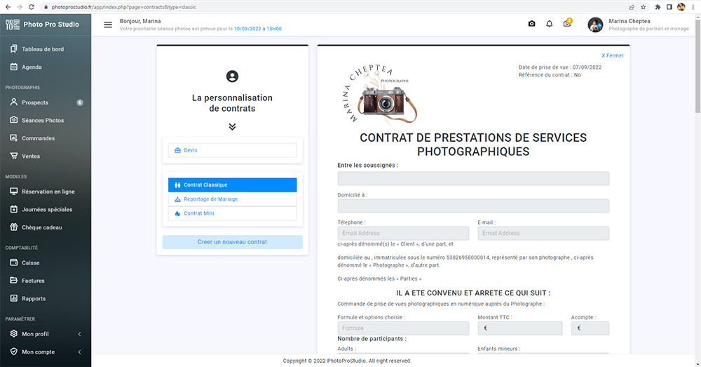 5. Comment créer un contrat en ligne ?
