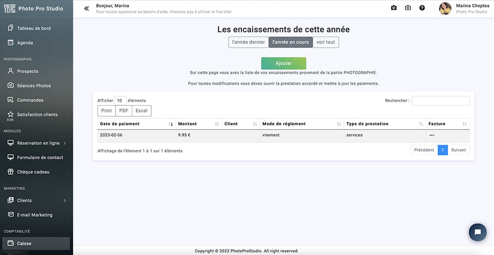 11. La Comptabilité dans Photo Pro Studio